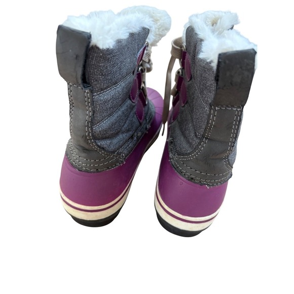 Ozark Trail Purple Snow Boots‎ Winter Boots Faux Fur Lined Girls Size 6 - Picture 2 of 10